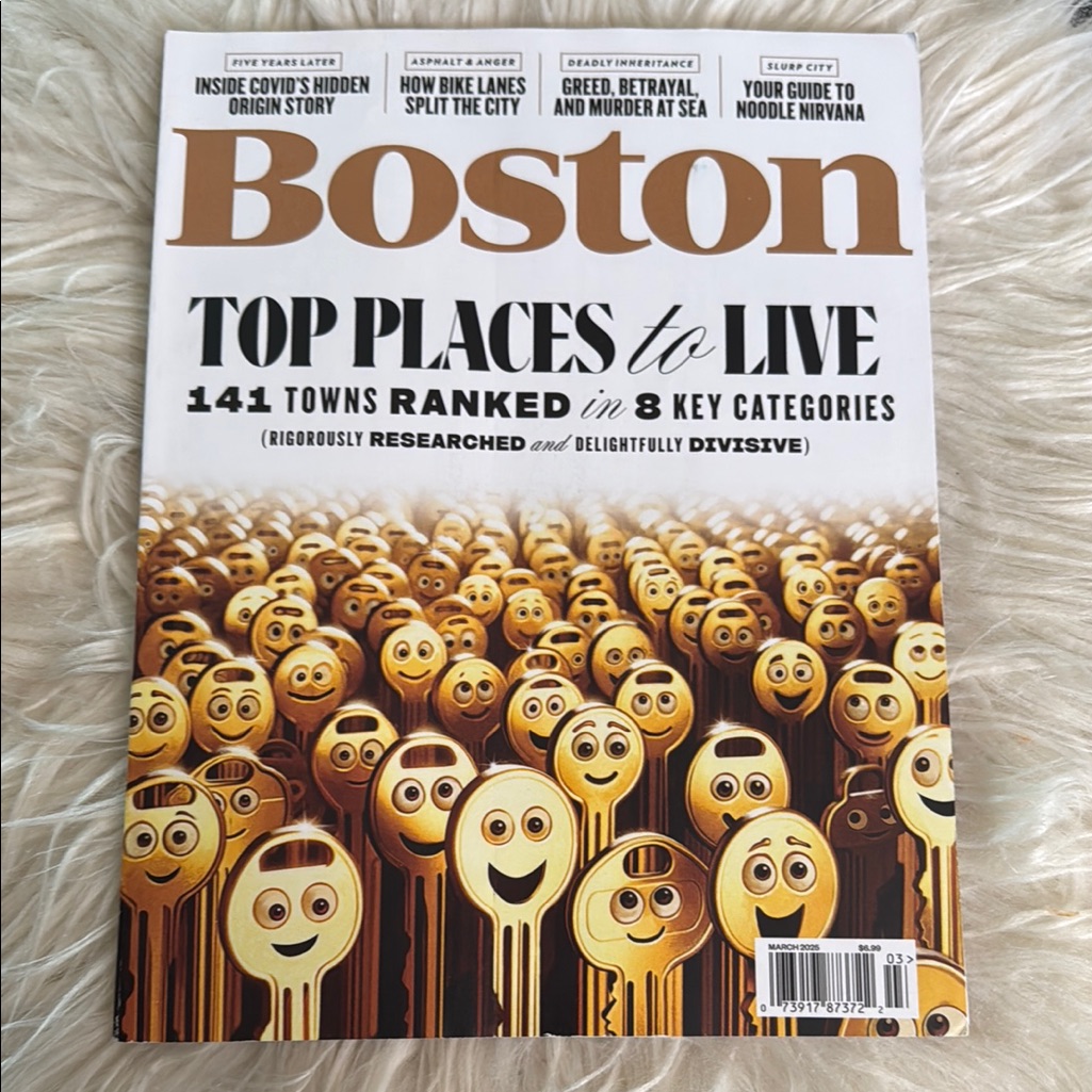 Boston Magazine With Emoji Cover